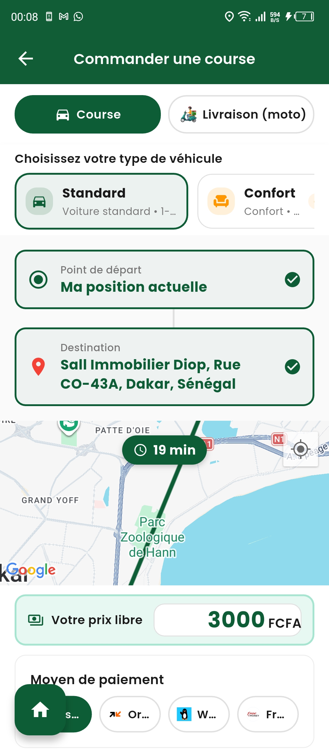 DUDU App - Réservation